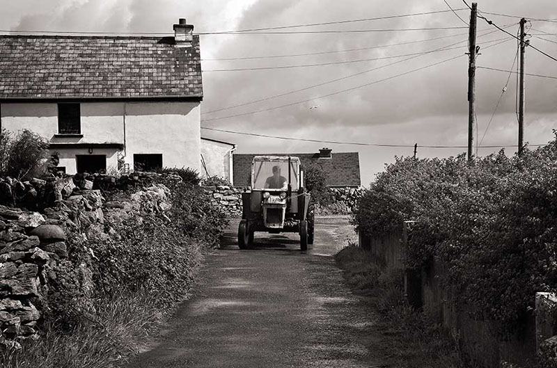Tractor In Lane, Inisheer, Aran Islands, Ireland, 2007